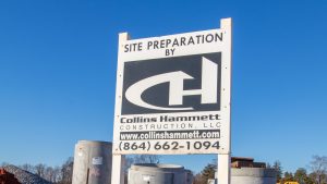 Collins Hammett Construction Sign
